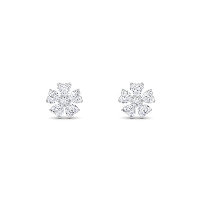 18 Kt Gold Lab Grown Diamond Stud Earrings