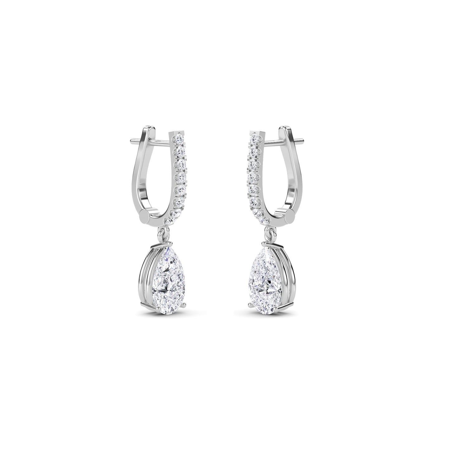 18 Kt Gold Lab Grown Diamond Hoop & Huggie Earrings