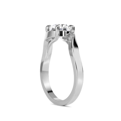 18 KT Gold Lab Grown Diamond Ring for Women