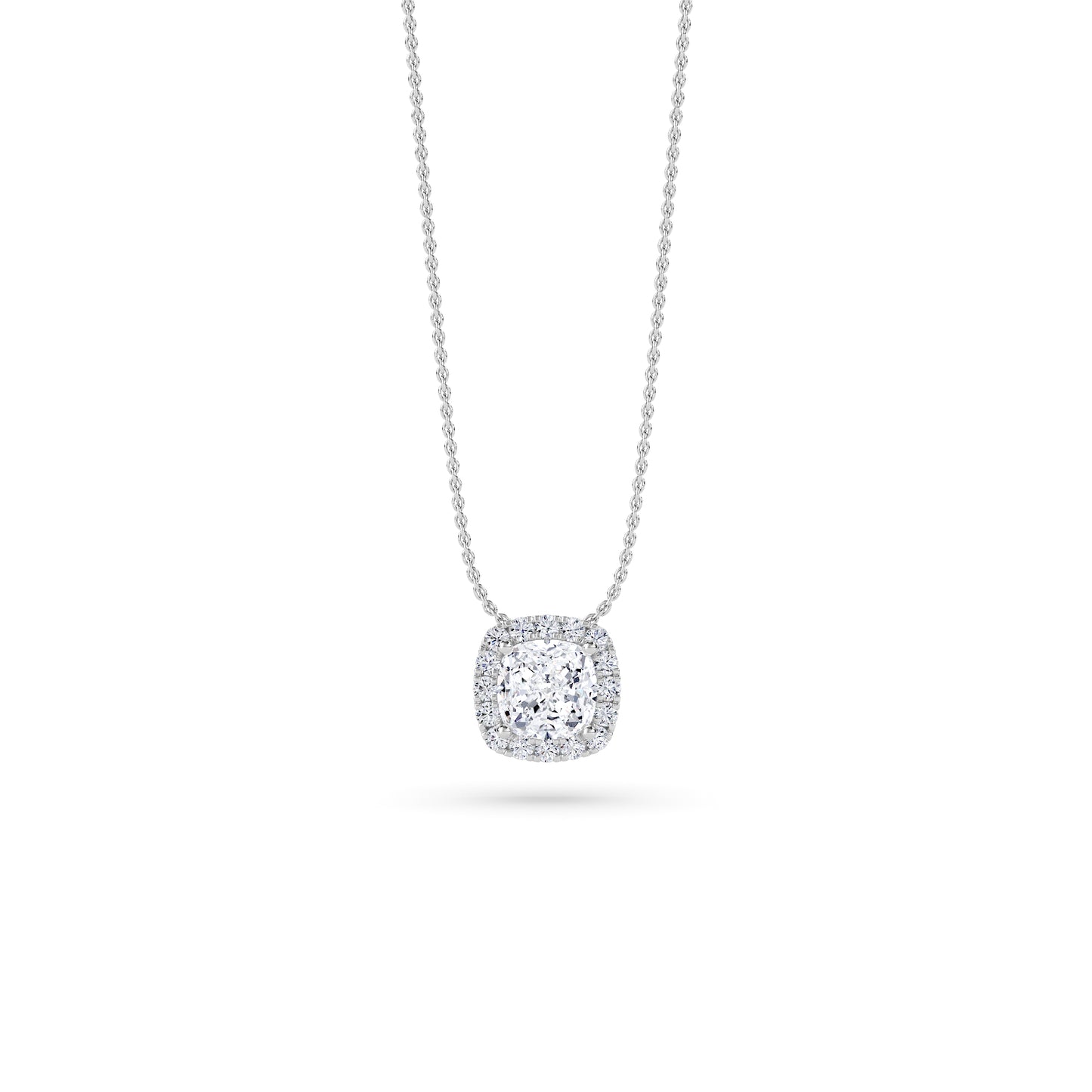 18 KT Gold Lab Grown Diamond Pendant