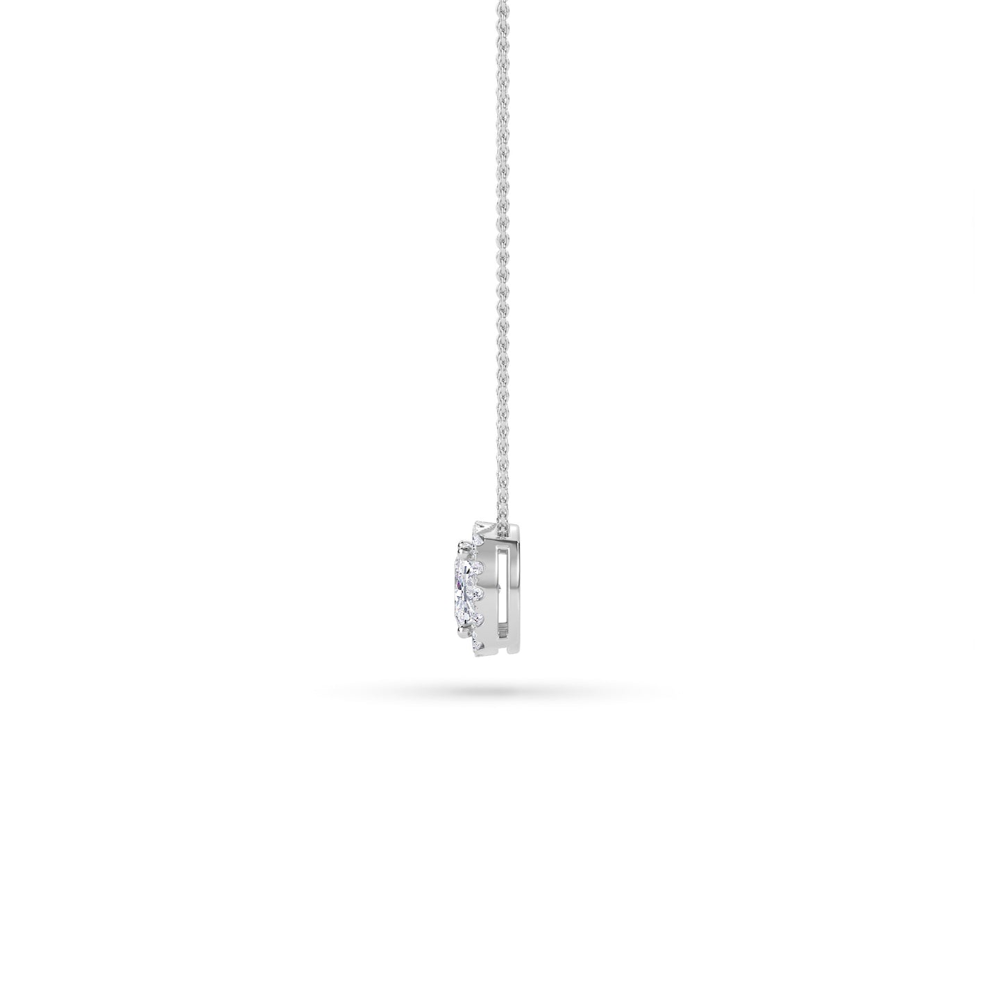 18 KT Gold Lab Grown Diamond Pendant