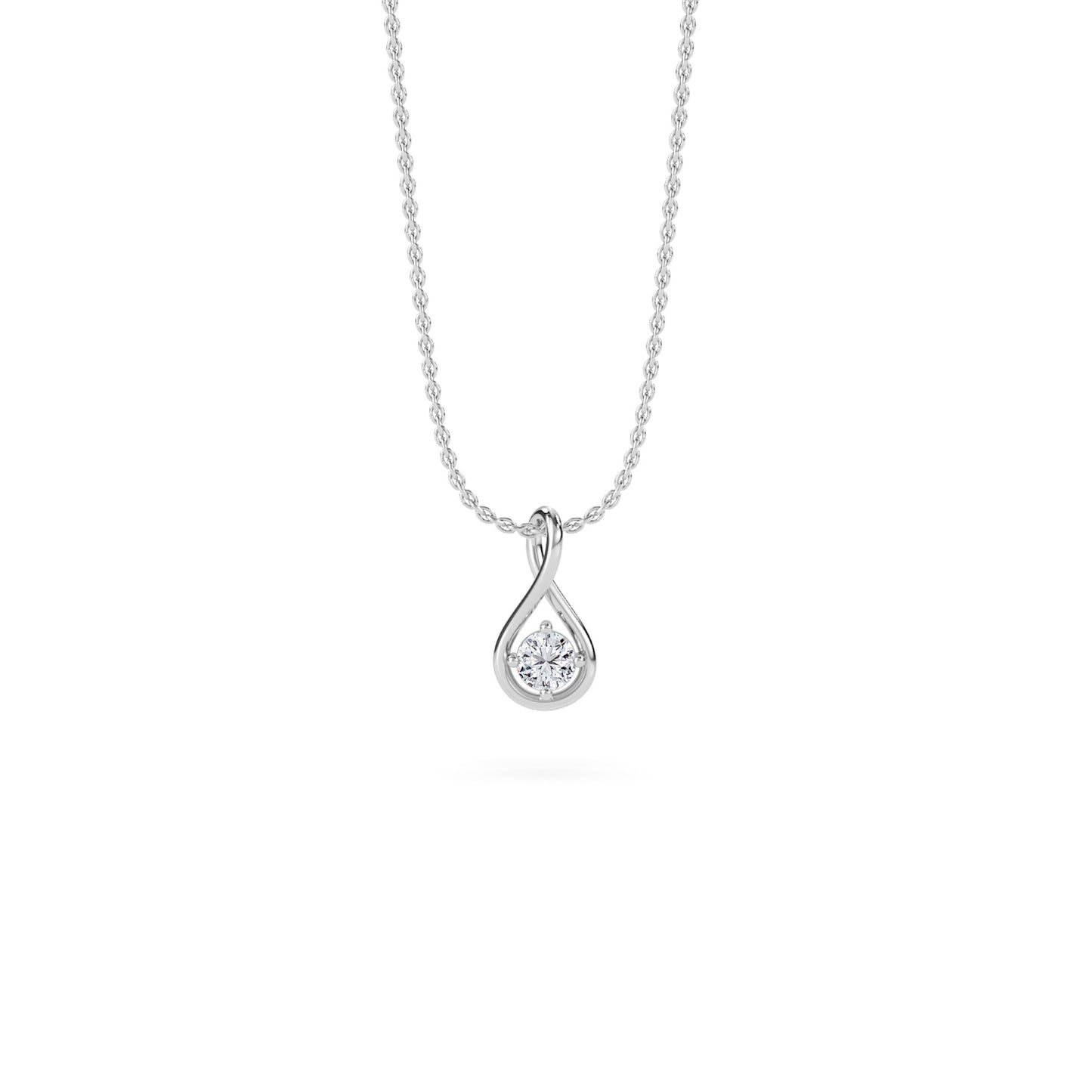 18 KT Gold Lab Grown Diamond Pendant