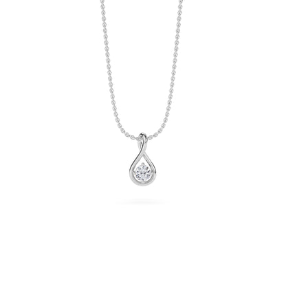 18 KT Gold Lab Grown Diamond Pendant