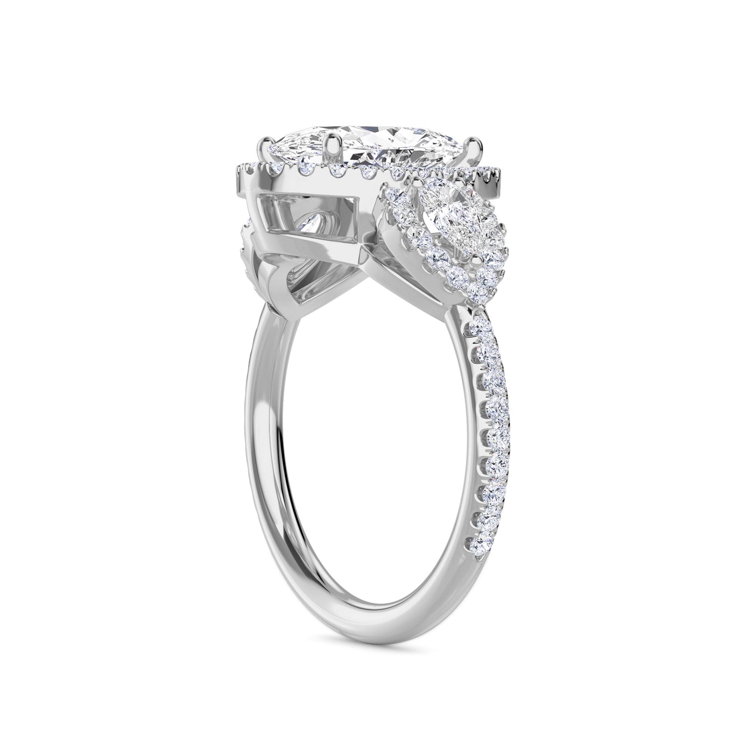 18 KT Gold Lab Grown Diamond Ring for Women