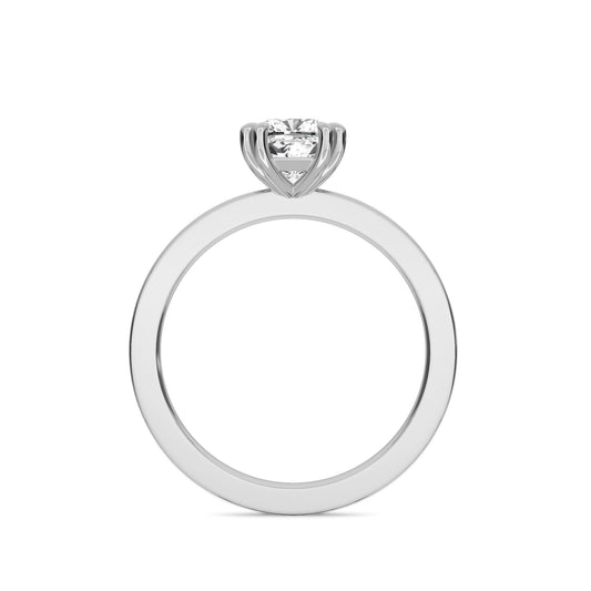 18 KT Gold Lab Grown Diamond Elegant Solitaire Ring for Women