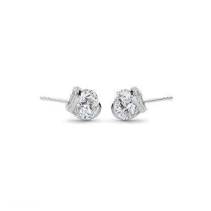 18 Kt Gold Lab Grown Diamond Stud Earrings