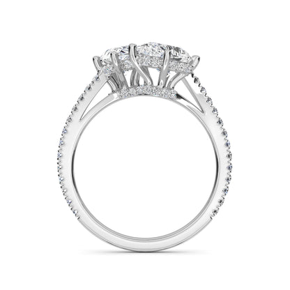 18 KT Gold Lab Grown Diamond Ring for Women