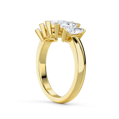 18 KT Gold Lab Grown Diamond Ring for Women