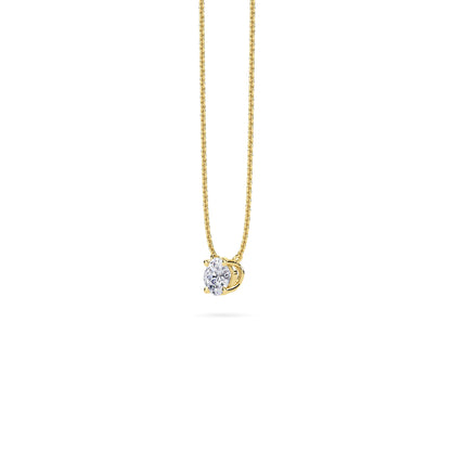 18 KT Gold Lab Grown Diamond Pendant