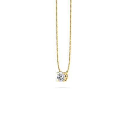 18 KT Gold Lab Grown Diamond Pendant