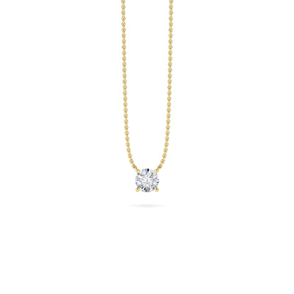 18 KT Gold Lab Grown Diamond Pendant