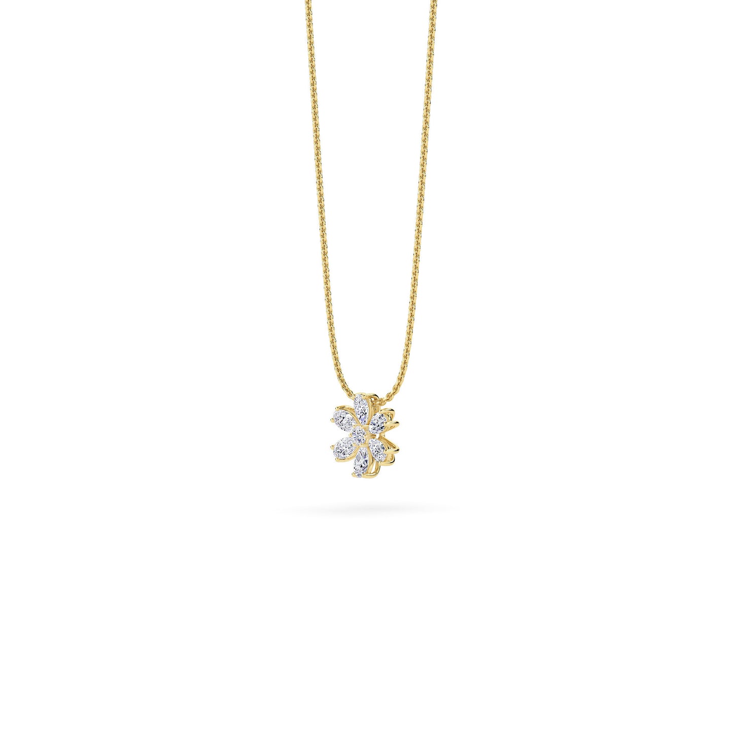 18 KT Gold Lab Grown Diamond Pendant