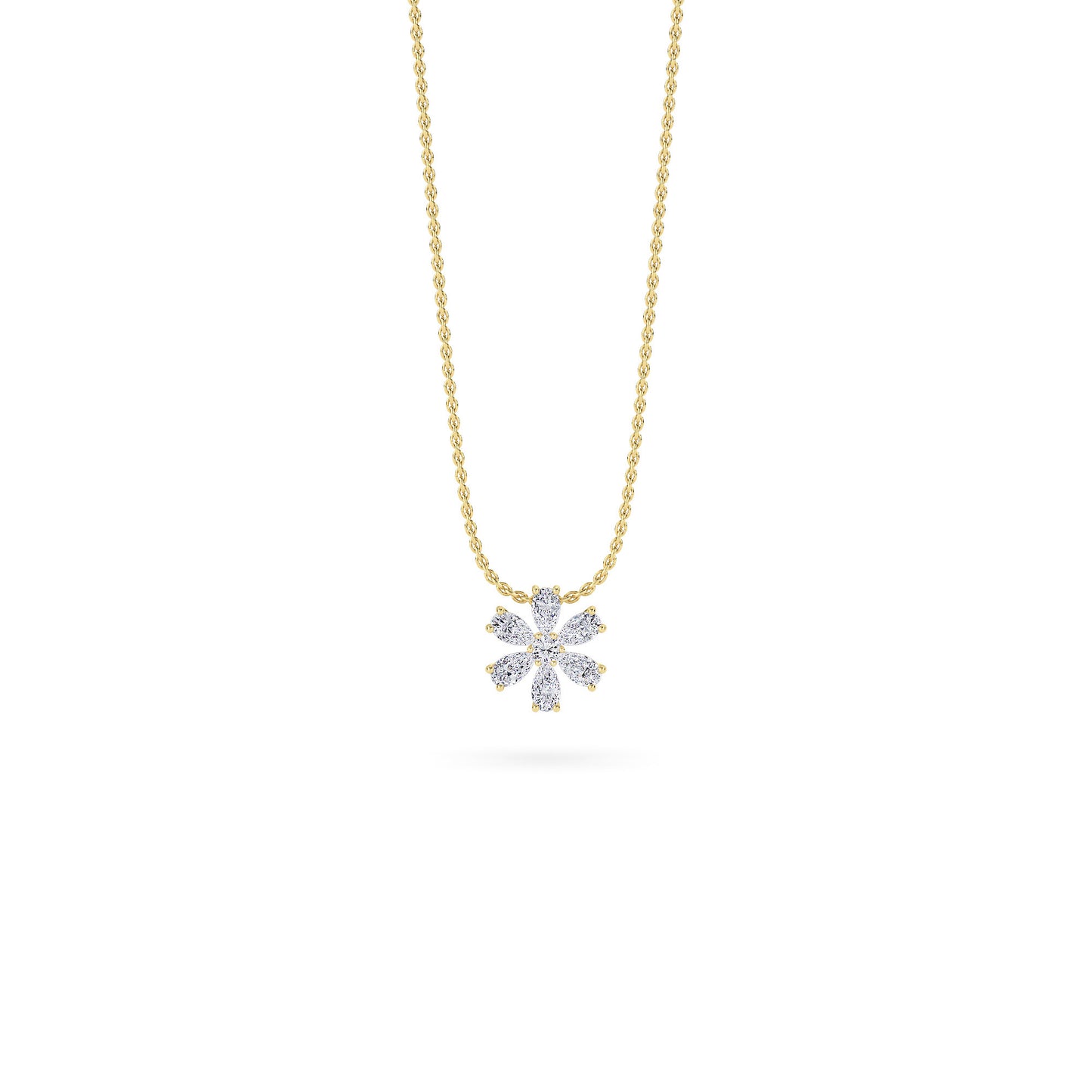 18 KT Gold Lab Grown Diamond Pendant