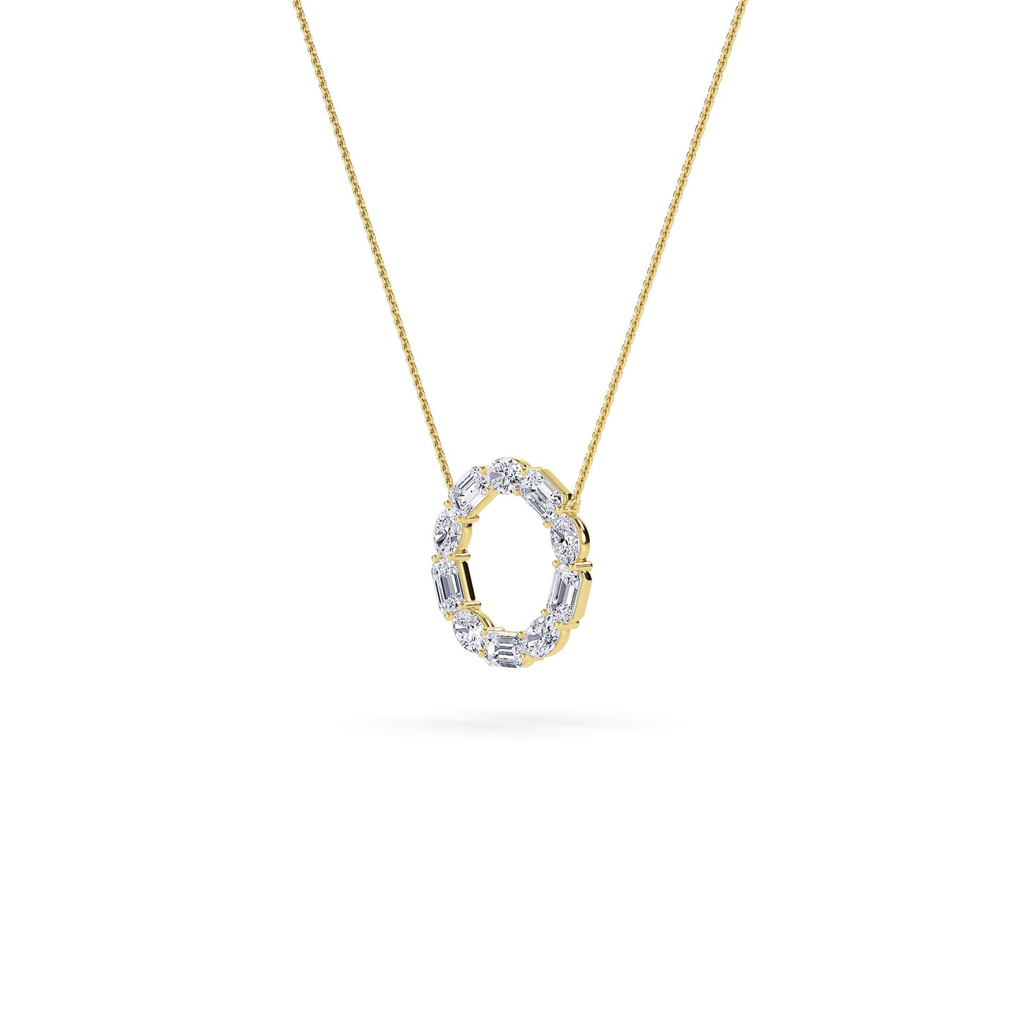 18 KT Gold Lab Grown Diamond Pendant