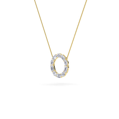 18 KT Gold Lab Grown Diamond Pendant