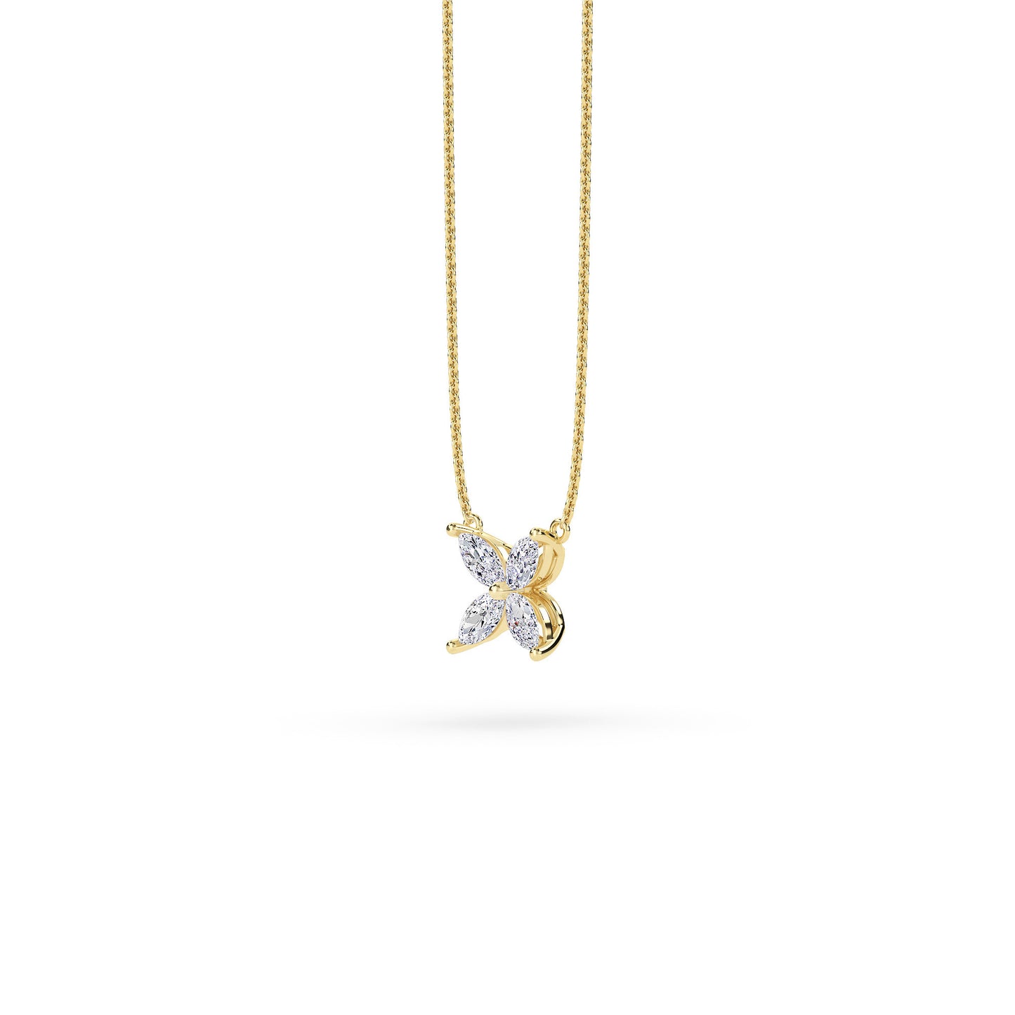 18 KT Gold Lab Grown Diamond Pendant