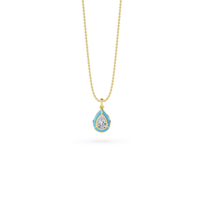 18 KT Gold Lab Grown Diamond Pendant