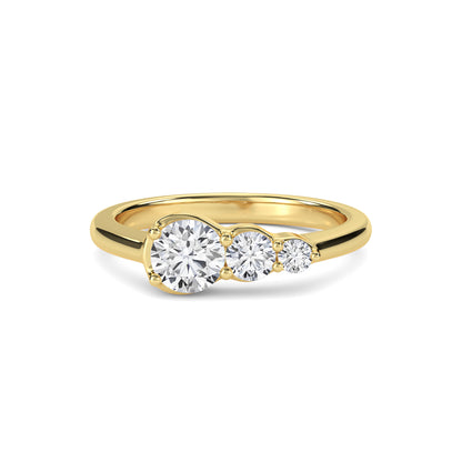 18 KT Gold Lab Grown Diamond Ring for Women