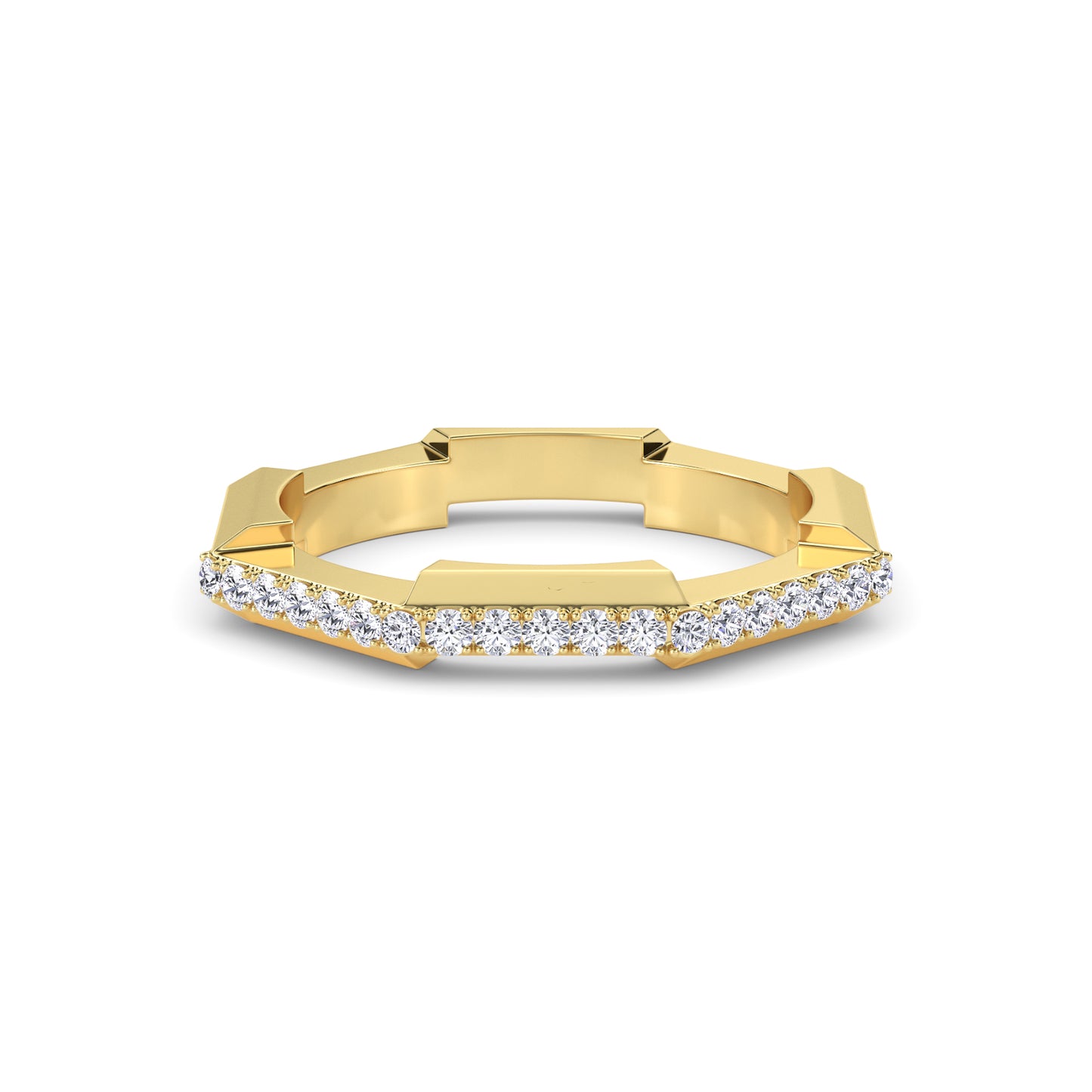 18 KT Gold Lab Grown Diamond Ring for Women