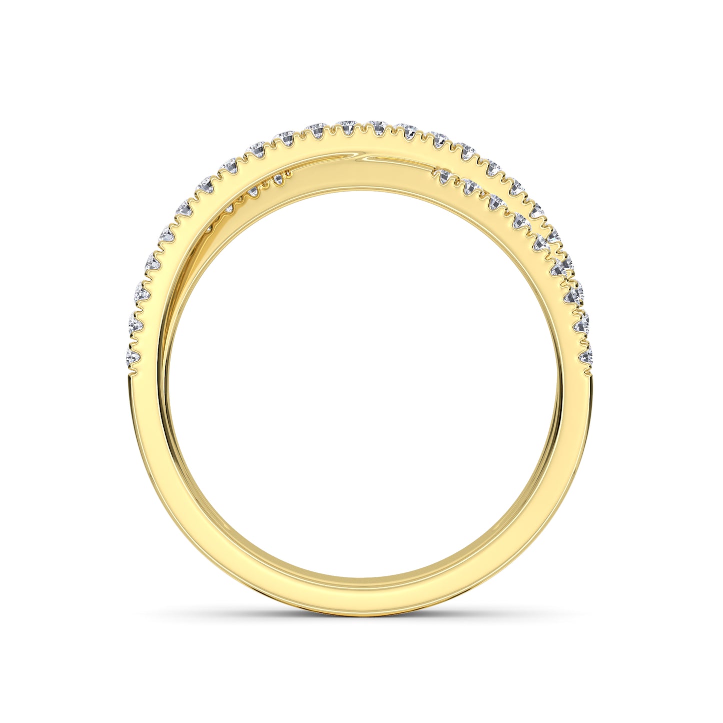 18 KT Gold Lab Grown Diamond Ring for Women