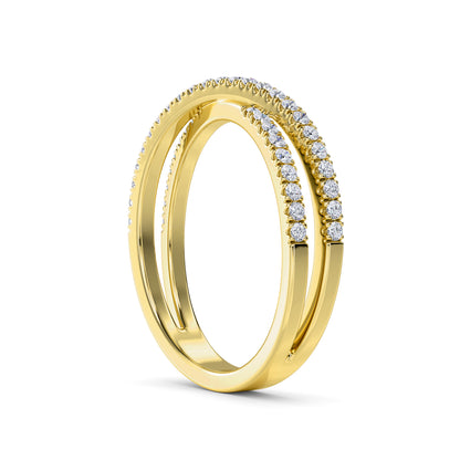 18 KT Gold Lab Grown Diamond Ring for Women