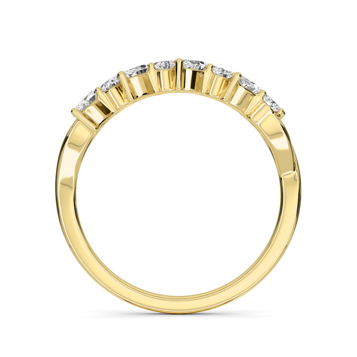 18 KT Gold Lab Grown Diamond Ring for Women