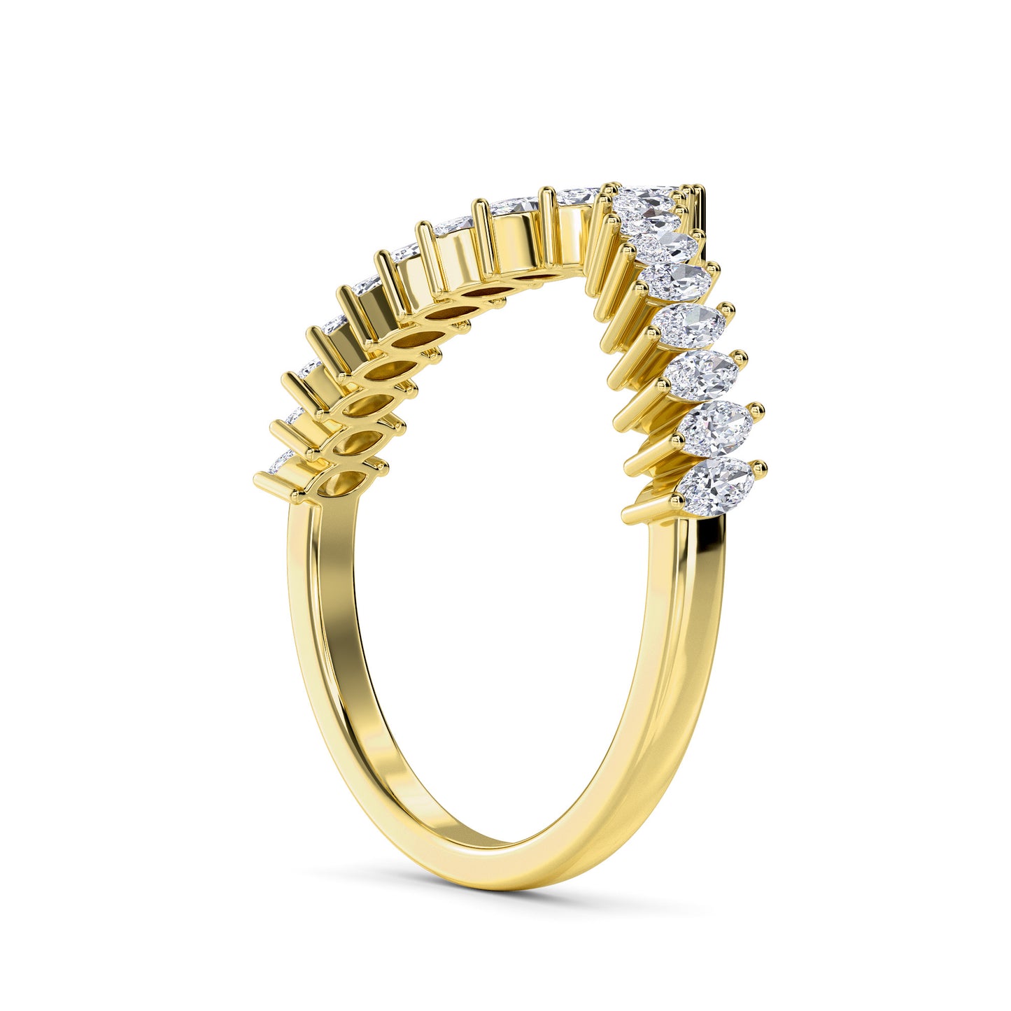 18 KT Gold Lab Grown Diamond Ring for Women