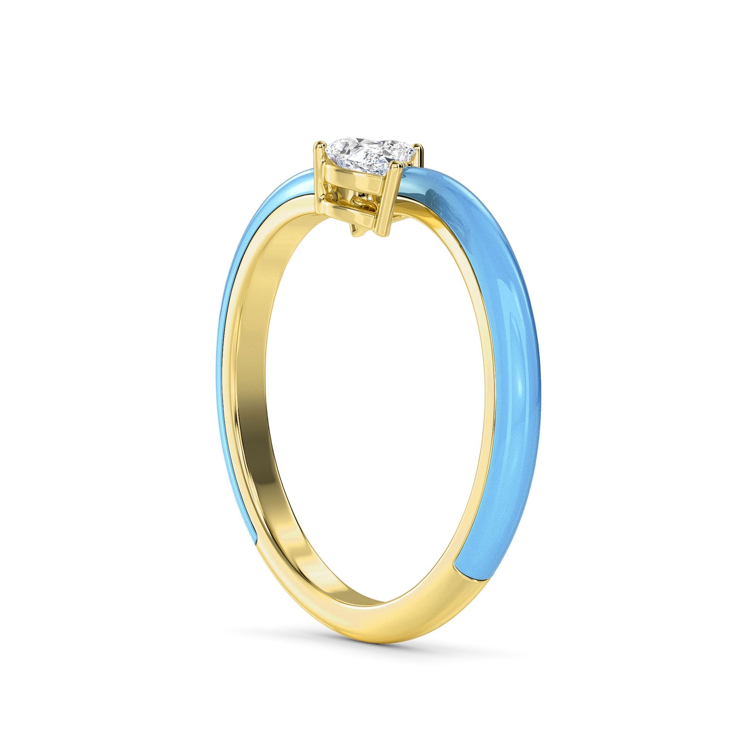 18 KT Gold Lab Grown Diamond Ring for Women