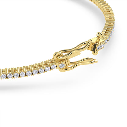 18 KT Gold Lab Grown Diamond Link Bracelets for Women