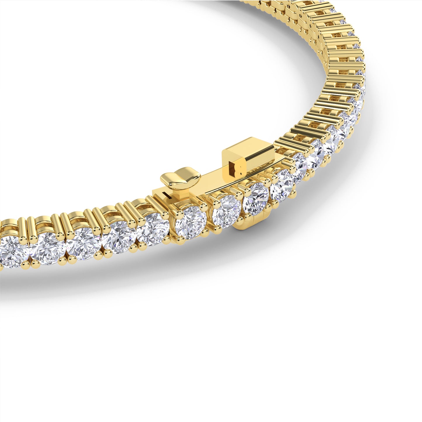 18 KT Gold Lab Grown Diamond Link Bracelets for Women