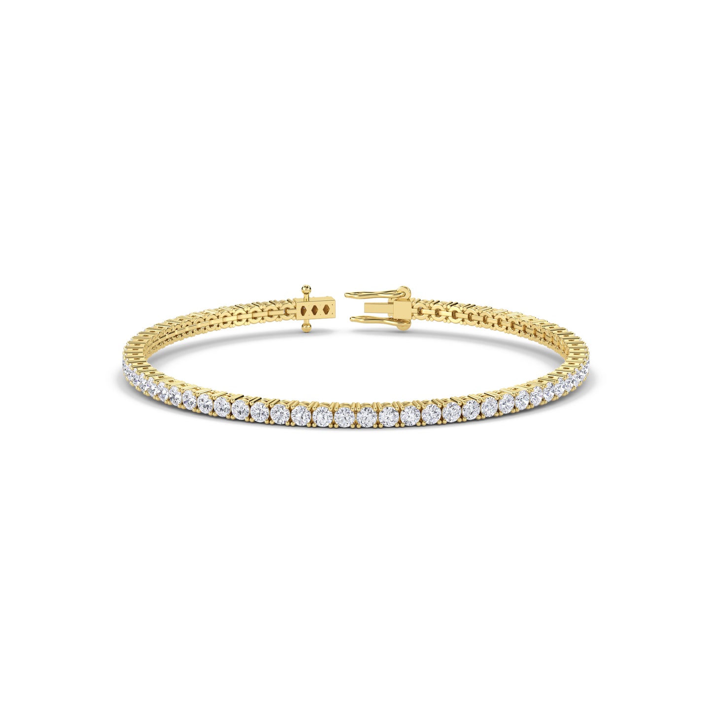 18 KT Gold Lab Grown Diamond Link Bracelets for Women