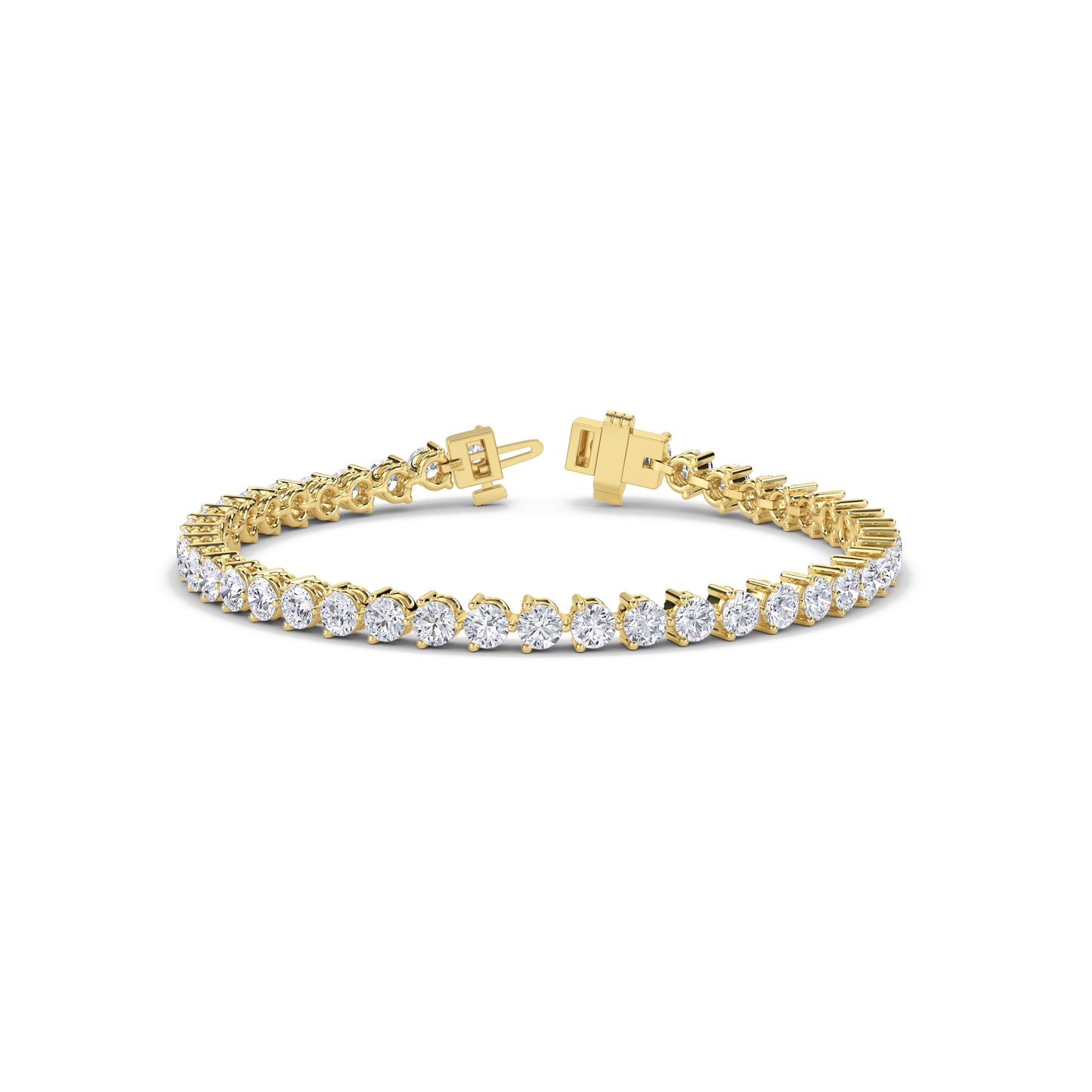 18 KT Gold Lab Grown Diamond Link Bracelets