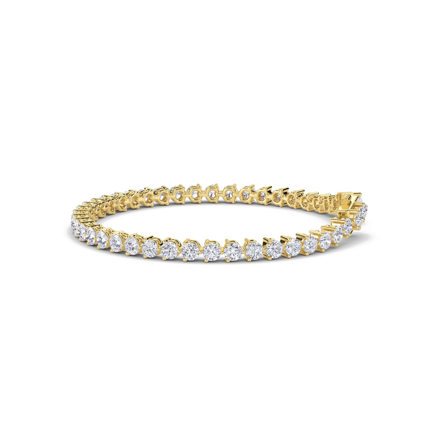 18 KT Gold Lab Grown Diamond Link Bracelets