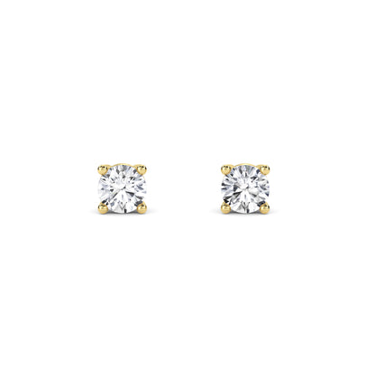 18 Kt Gold Lab Grown Diamond Stud Earrings