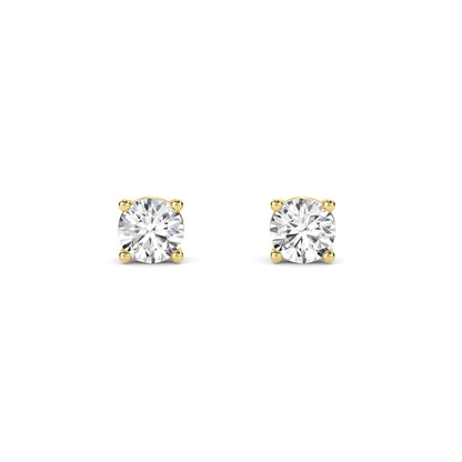 18 Kt Gold Lab Grown Diamond Stud Earrings