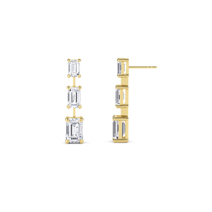 18 Kt Gold Lab Grown Diamond Drop & Dangler Earrings