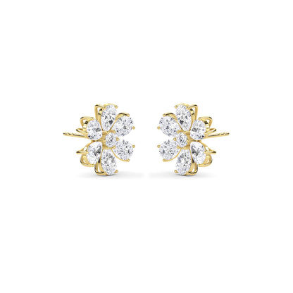 18 Kt Gold Lab Grown Diamond Stud Earrings