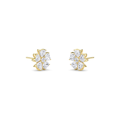 18 Kt Gold Lab Grown Diamond Stud Earrings