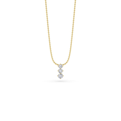 18 KT Gold Lab Grown Diamond Pendant