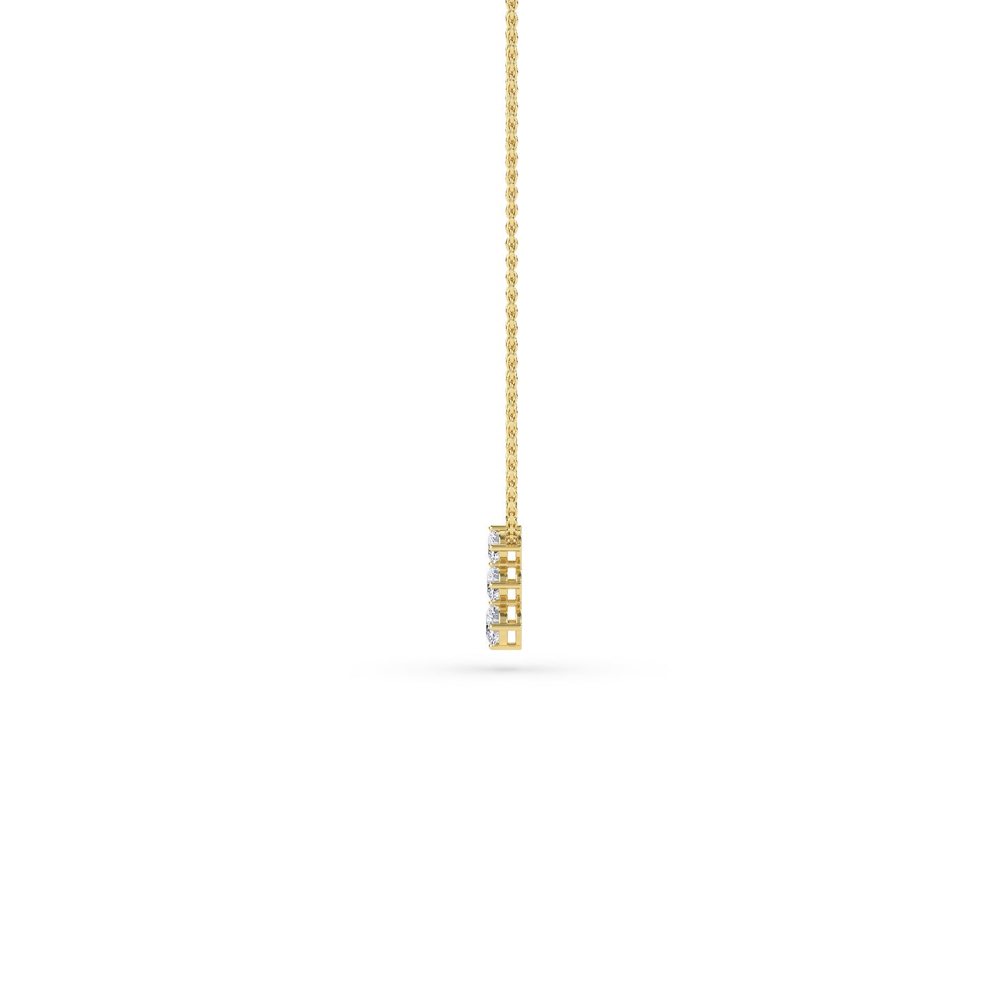 18 KT Gold Lab Grown Diamond Pendant