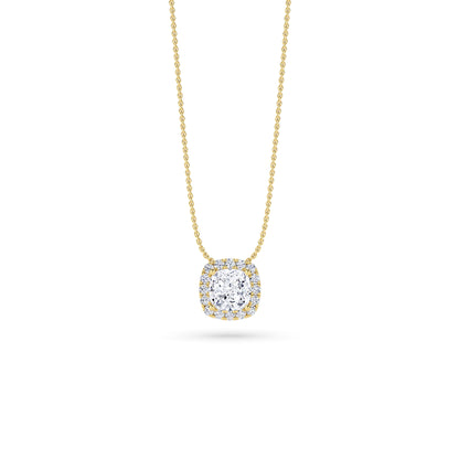 18 KT Gold Lab Grown Diamond Pendant