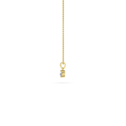 18 KT Gold Lab Grown Diamond Pendant