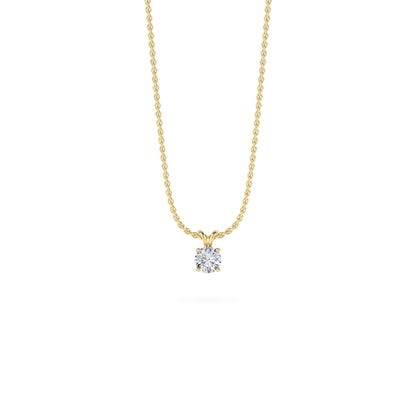 18 KT Gold Lab Grown Diamond Pendant