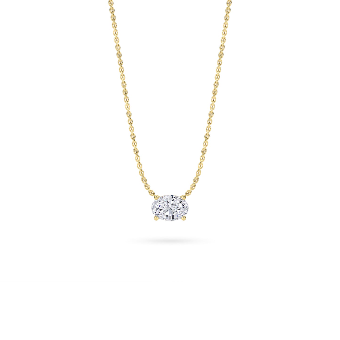 18 KT Gold Lab Grown Diamond Pendant