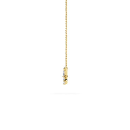 18 KT Gold Lab Grown Diamond Pendant