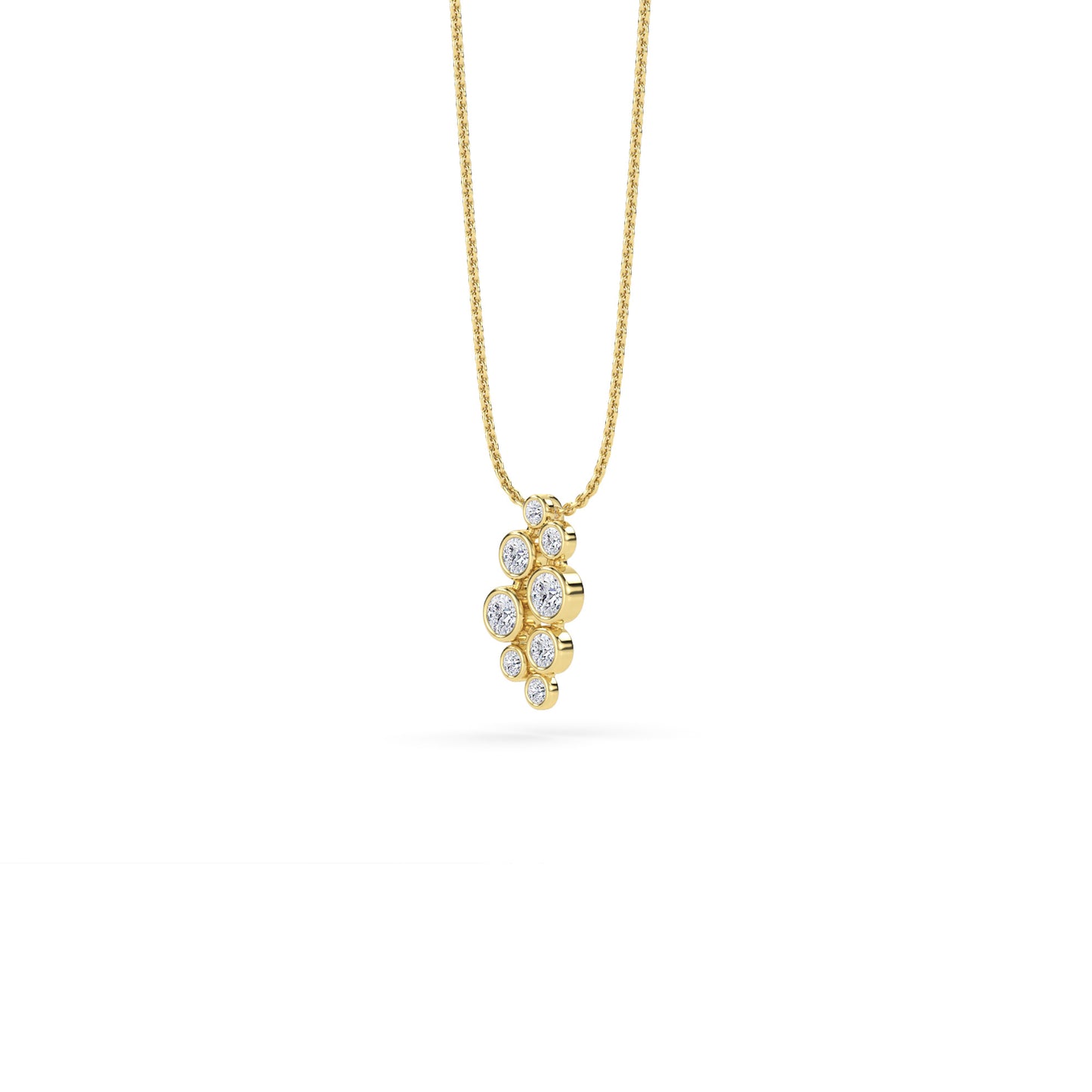 18 KT Gold Lab Grown Diamond Pendant