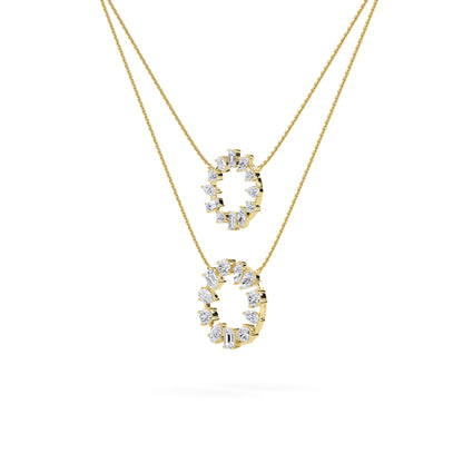 18 KT Gold Lab Grown Diamond Pendant