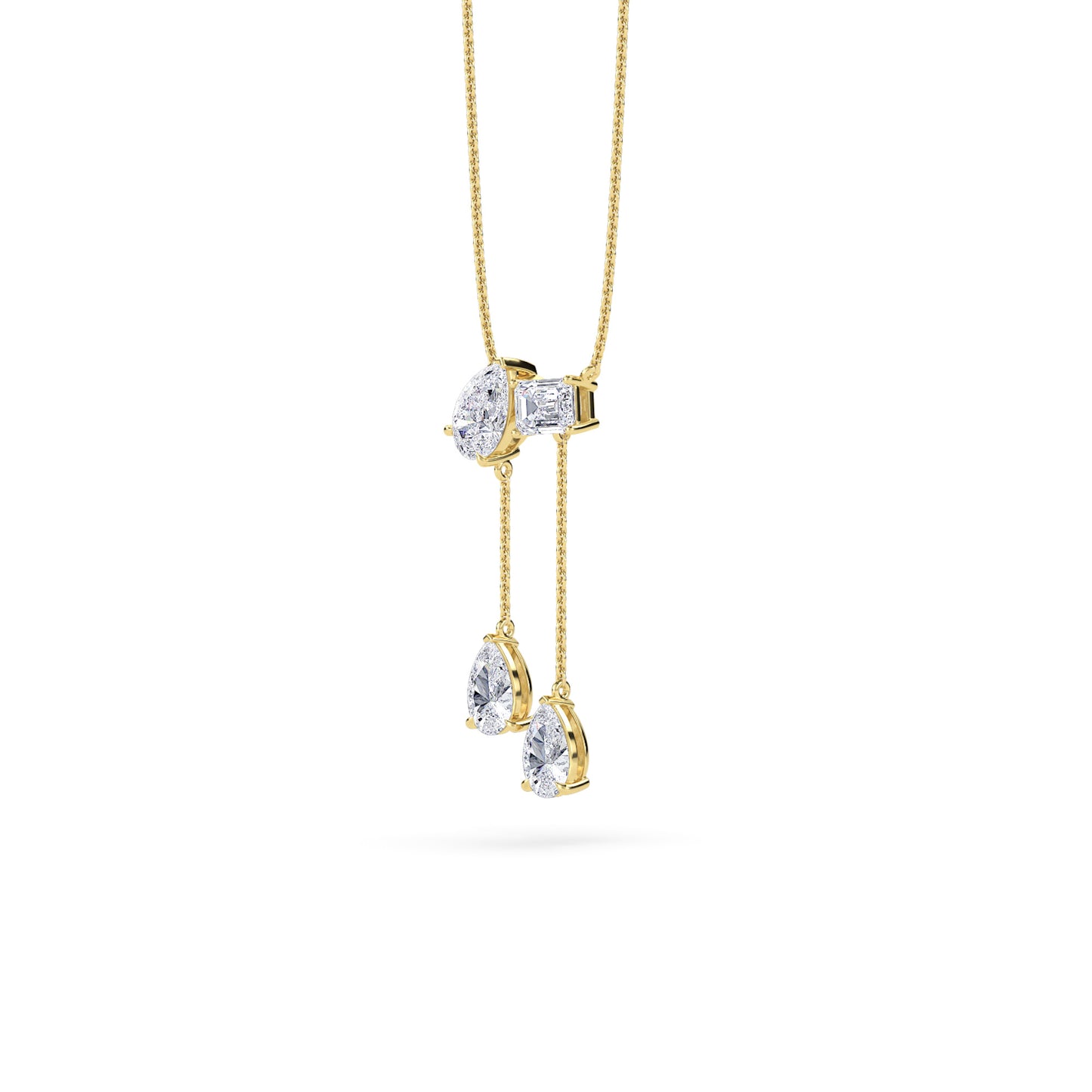 18 KT Gold Lab Grown Diamond Pendant