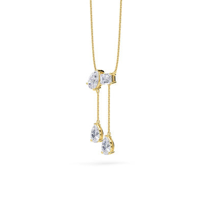 18 KT Gold Lab Grown Diamond Pendant