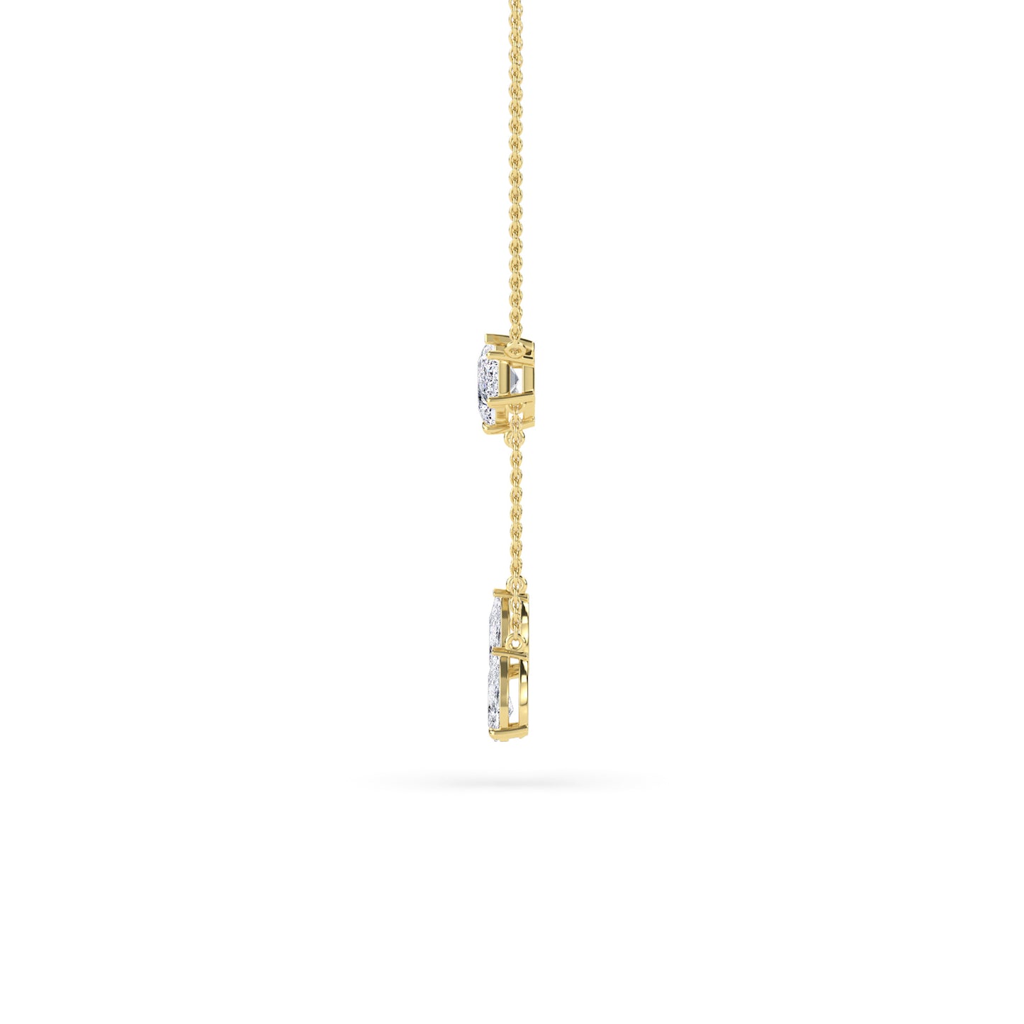 18 KT Gold Lab Grown Diamond Pendant